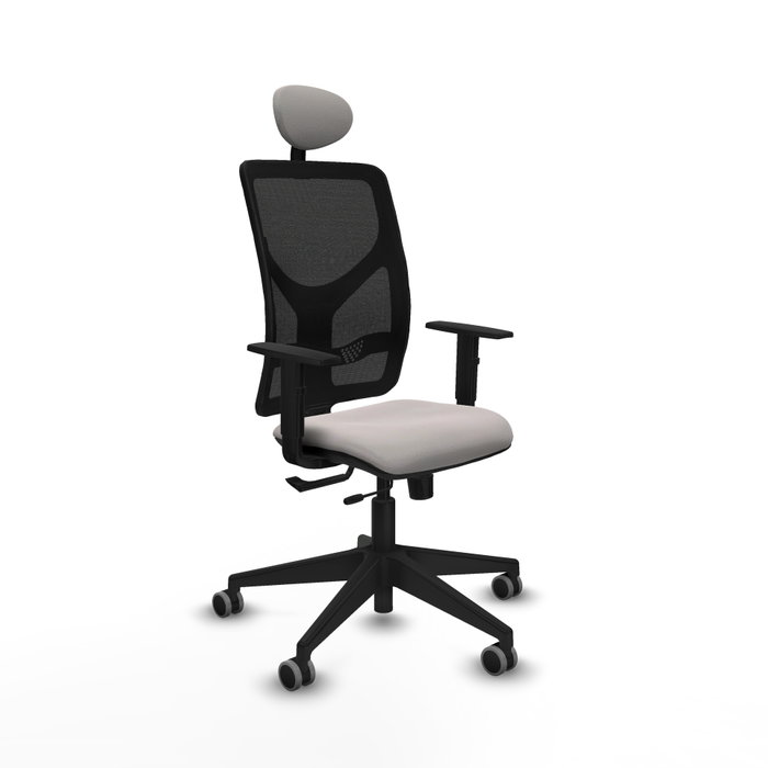 PIQUERAS Y CRESPO Silla de oficina Motilla Blanco/Negro con mecanismo Sincro/Traslack PIQUERAS Y CRESPO Silla de oficina Motilla Blanco/Negro con mecanismo Sincro/Traslack