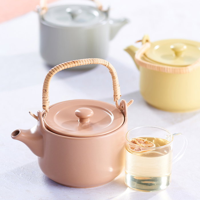 Day Tetera 1 L Gres Colores Surtidos Arena Natural, Verde Musgo, Amarillo Arena Conserva Calor 20x14xh12 cm