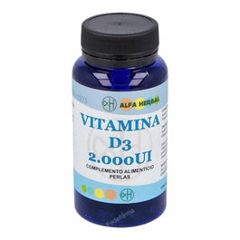 ALFA HERBAL Vitamina D3 2000 UI 100 Perlas