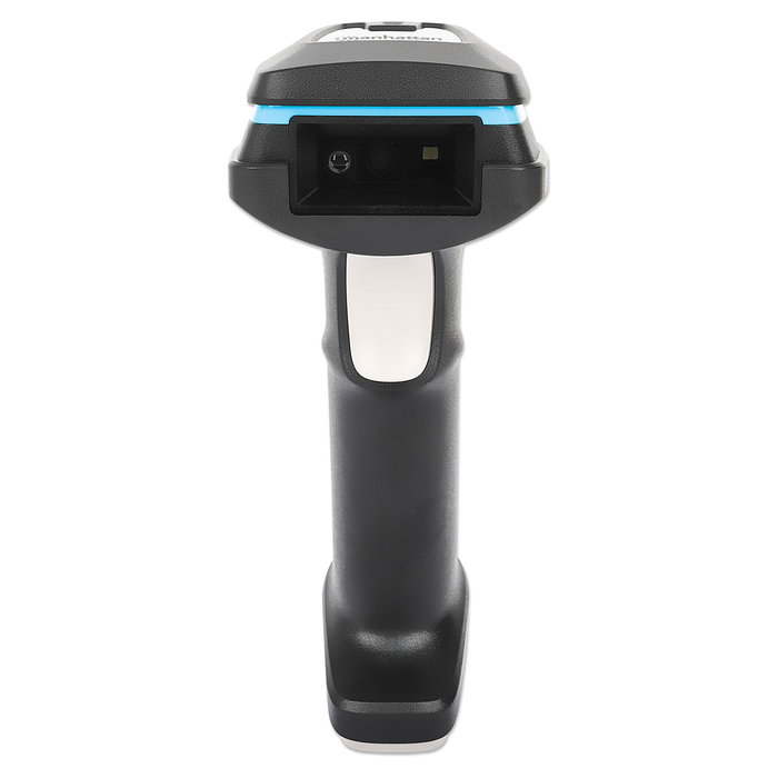 MANHATTAN Escáner de Códigos de Barras Inalámbrico 2D 1D Largo Alcance 80 m LED 1280x800 Pixels USB-C Negro