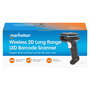MANHATTAN Escáner de Códigos de Barras Inalámbrico 2D 1D Largo Alcance 80 m LED 1280x800 Pixels USB-C Negro