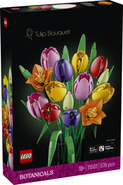 Lego Ramo de Tulipanes Set 11501 LEGO Botanical para Adultos, Construcción Creativa y Decorativa con 576 Piezas
