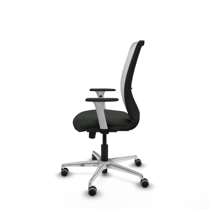 PIQUERAS Y CRESPO Silla de oficina Zulema con mecanismo Sincro, Tela Negra y Malla Blanca PIQUERAS Y CRESPO Silla de oficina Zulema con mecanismo Sincro, Tela Negra y Malla Blanca