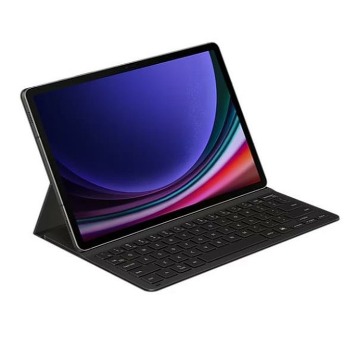 Samsung Book Cover Slim con teclado para Galaxy Tab S9 y S9 FE, Negro, Español