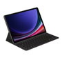 Samsung Book Cover Slim con teclado para Galaxy Tab S9 y S9 FE, Negro, Español