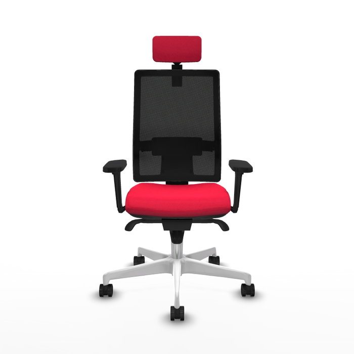 PIQUERAS Y CRESPO Silla de oficina Horna con Mecanismo Sincro, Rojo y Negro PIQUERAS Y CRESPO Silla de oficina Horna con Mecanismo Sincro, Rojo y Negro
