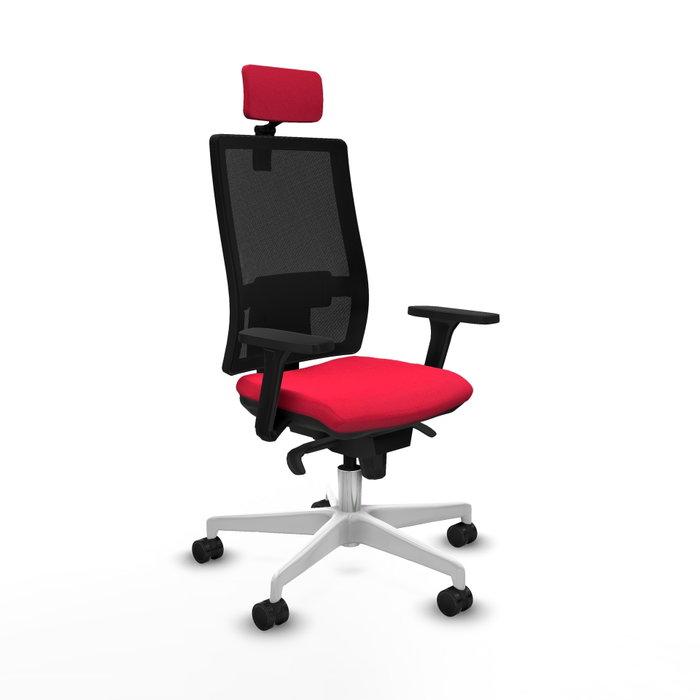 PIQUERAS Y CRESPO Silla de oficina Horna con Mecanismo Sincro, Rojo y Negro PIQUERAS Y CRESPO Silla de oficina Horna con Mecanismo Sincro, Rojo y Negro