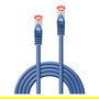 LINDY Cable de Red Patch Cat6 S/FTP 0.30m Azul, RJ45 Macho a Macho, Blindado S-STP, 10/100/1000Base-T, 250 MHz