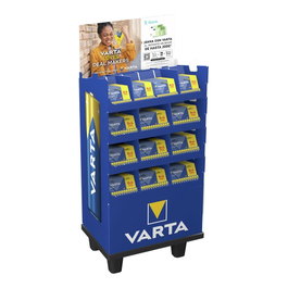 Varta Expositor Promocional Pilas Longlife Power 8+4 con 133 Packs (52 AAA y 81 AA)