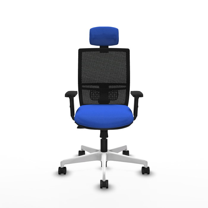 PIQUERAS Y CRESPO Silla de oficina Yunquera con mecanismo Sincro/Traslack, Azul y Negro PIQUERAS Y CRESPO Silla de oficina Yunquera con mecanismo Sincro/Traslack, Azul y Negro