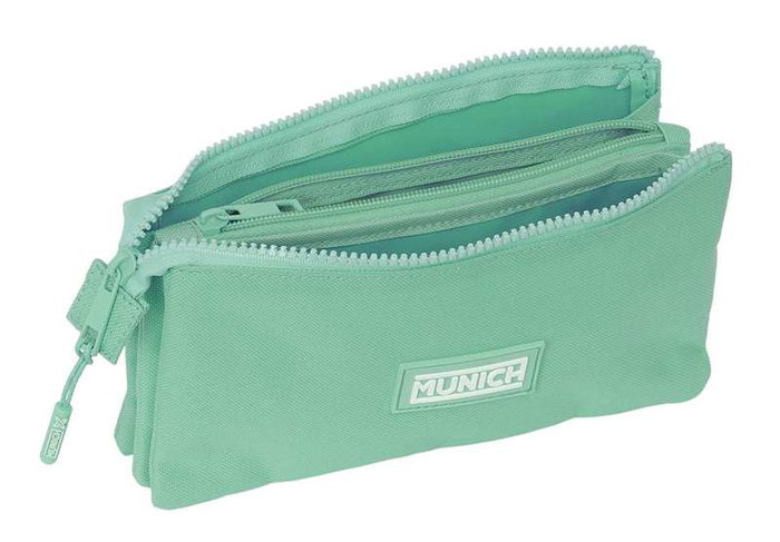 Safta Portatodo Triple Munich Básicos Turquesa 22x12x3 cm