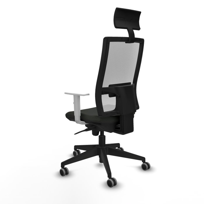 PIQUERAS Y CRESPO Silla de oficina Horna con mecanismo Sincro Negro y Blanco PIQUERAS Y CRESPO Silla de oficina Horna con mecanismo Sincro Negro y Blanco
