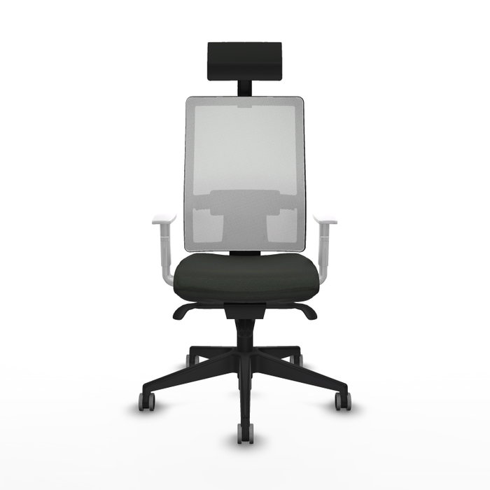 PIQUERAS Y CRESPO Silla de oficina Horna con mecanismo Sincro Negro y Blanco PIQUERAS Y CRESPO Silla de oficina Horna con mecanismo Sincro Negro y Blanco