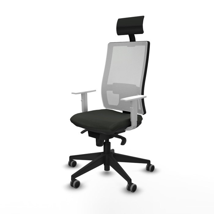 PIQUERAS Y CRESPO Silla de oficina Horna con mecanismo Sincro Negro y Blanco PIQUERAS Y CRESPO Silla de oficina Horna con mecanismo Sincro Negro y Blanco