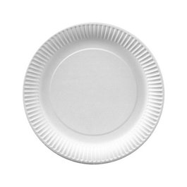 PAPSTAR Plato de papel redondo 23 cm blanco