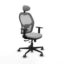 PIQUERAS Y CRESPO Silla de oficina Jorquera Gris con mecanismo Sincro/Traslack