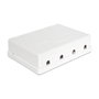 DeLOCK 86208 Keystone Leergehäuse 4 Port Blanco