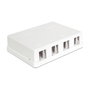 DeLOCK 86208 Keystone Leergehäuse 4 Port Blanco