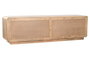 DKD Home Decor Mueble TV Moderno Natural Acacia y MDF 4 Puertas