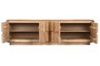 DKD Home Decor Mueble TV Moderno Natural Acacia y MDF 4 Puertas