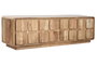 DKD Home Decor Mueble TV Moderno Natural Acacia y MDF 4 Puertas