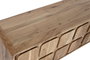 DKD Home Decor Mueble TV Moderno Natural Acacia y MDF 4 Puertas