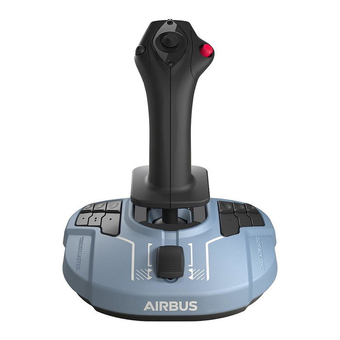 Thrustmaster TCA Sidestick Airbus Edition Joystick de Vuelo para PC, 17 Botones, USB, Alámbrico, Negro y Azul