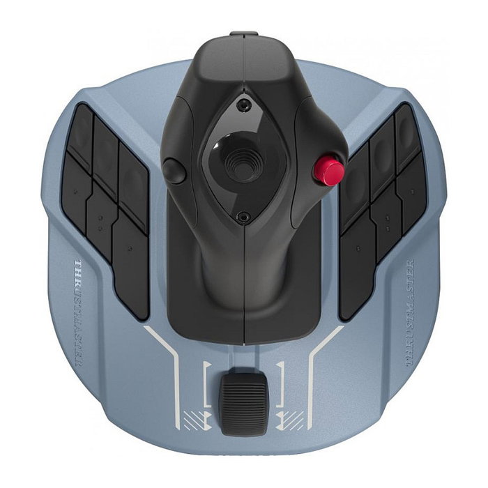 Thrustmaster TCA Sidestick Airbus Edition Joystick de Vuelo para PC, 17 Botones, USB, Alámbrico, Negro y Azul