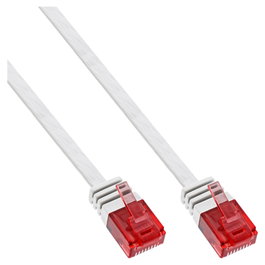 Sonstige InLine 71602W Patchkabel flach U/UTP Cat6 blanco 2m