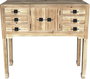 DKD Home Decor Mueble TV Masako Oriental Natural y Negro