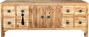 DKD Home Decor Mueble TV Masako Oriental Natural y Negro