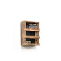 Aberto Design Estantería de Madera Tres Capas Natural 34x8x28 cm