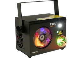 ALGAMLIGHT FX-4 Proyector 4-en-1: Rueda Gobo LED RGB, Magic Ball, Láser RG y Estrobo para Fiestas