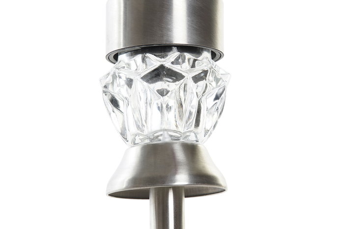 DKD Home Decor Lámpara Solar Terraza y Jardín Metalizado 7 x 35 x 7 cm (24 Unidades)