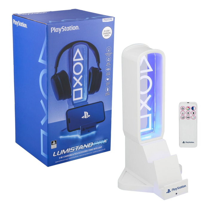 Paladone Products Lámpara de soporte para auriculares Playstation 30 cm Paladone Products Lámpara de soporte para auriculares Playstation 30 cm