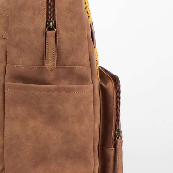 Cerdá Mochila Casual Moda Polipiel Harry Potter Hufflepuff Marrón