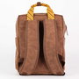 Cerdá Mochila Casual Moda Polipiel Harry Potter Hufflepuff Marrón