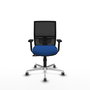 PIQUERAS Y CRESPO Silla de oficina Yunquera con mecanismo Sincro Azul y Negro