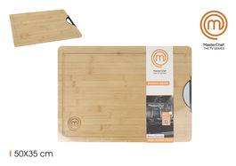 Masterchef Tabla de Cortar Bambú con Asas 50x35 cm (6 Unidades)
