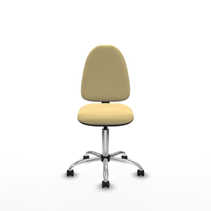 PIQUERAS Y CRESPO Silla de oficina Aýna sin brazos color Crema