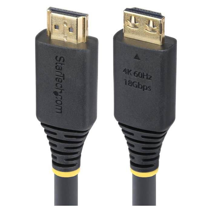 StarTech.com Cable HDMI Activo de Alta Velocidad 6,1m con Conectores de Agarre Negro
