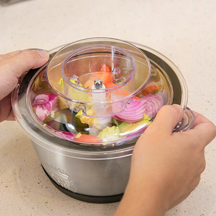 Picadora Cecotec ChopBeat 1500 TitanBlack Steel 600 W Negro Acero Acero Inoxidable 1,5 L