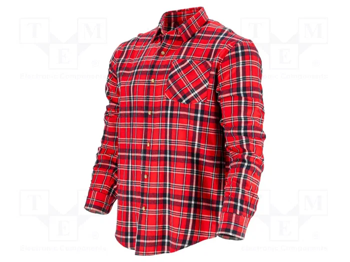 LAHTI PRO Camisa de franela aislada roja y azul marino XXL LAHTI PRO Camisa de franela aislada roja y azul marino XXL