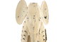 DKD Home Decor Decoración de Metal Elefante Blanco