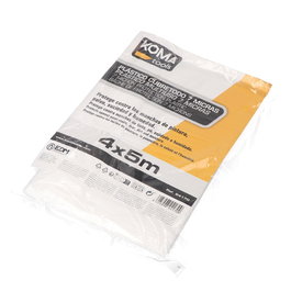 Koma Tools Plástico cubretodo 7 micras 4 x 5 m
