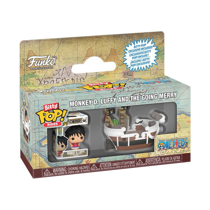 Funko One Piece Bitty POP! Ride Monkey D. Luffy con Going Merry Funko One Piece Bitty POP! Ride Monkey D. Luffy con Going Merry