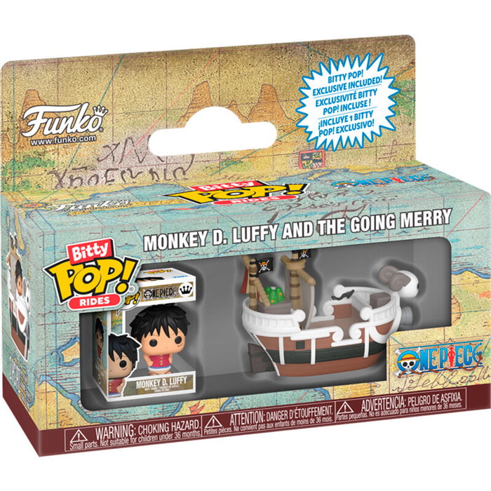 Funko Figura Bitty POP Ride One Piece Monkey D. Luffy and the Going Merry
