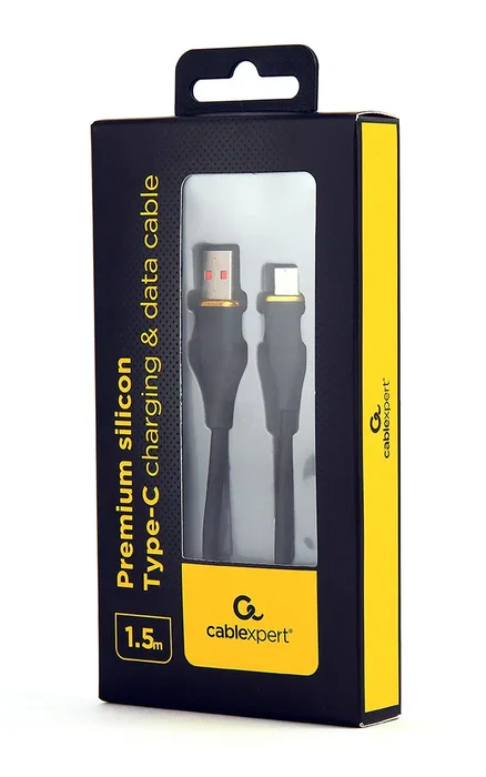 Gembird Cable USB A a USB C 1,5 m Negro CC-USB2S-AMCM-1.5M-BK