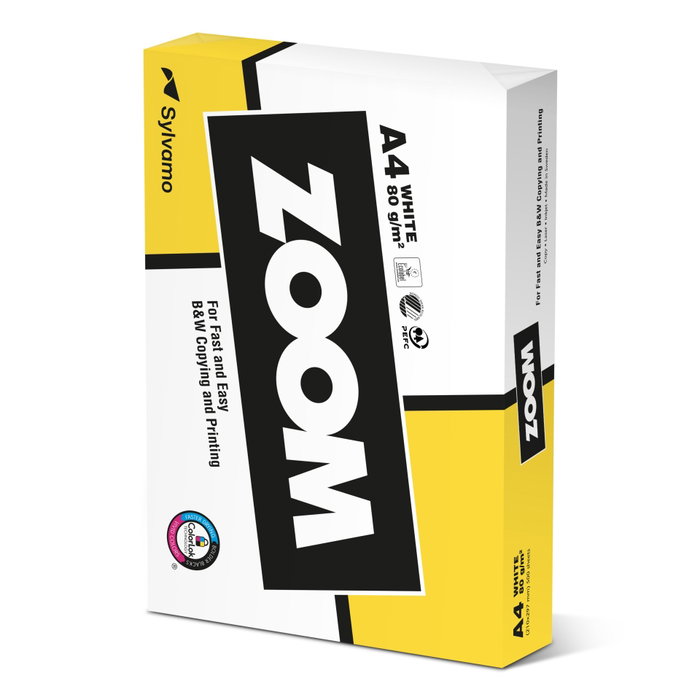 Zoom Papel A4 80 g Blanco 500 Hojas