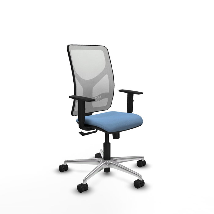 PIQUERAS Y CRESPO Silla de oficina Motilla con mecanismo Sincro, Azul cielo y Blanco PIQUERAS Y CRESPO Silla de oficina Motilla con mecanismo Sincro, Azul cielo y Blanco